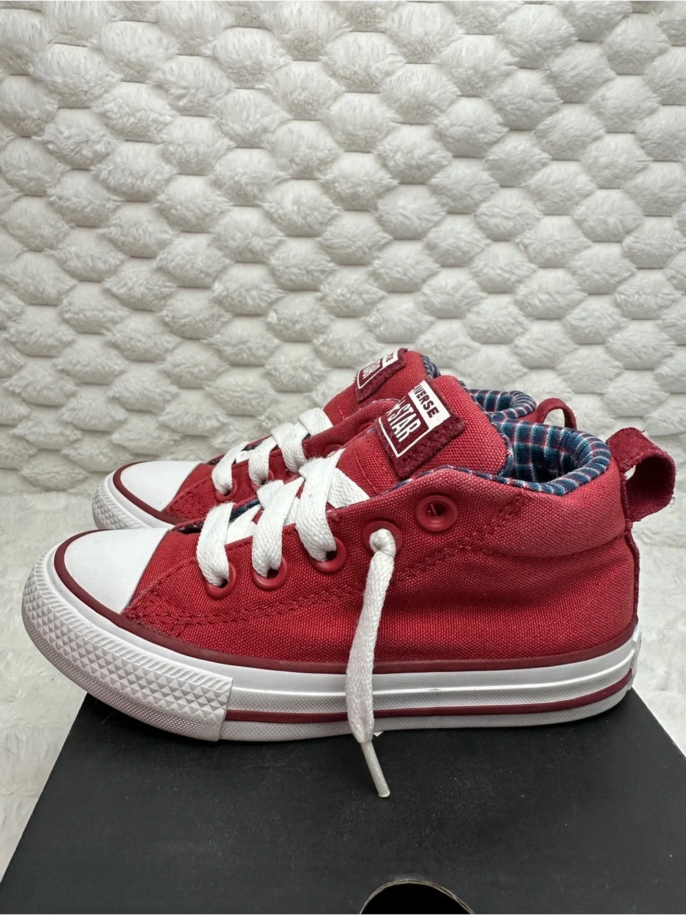 Converse Red Mid Top Slip On Sneakers Size 11